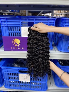 Rxhair giá bán buôn tóc Bó nguyên tóc con người dệt Trinh Nữ con người sâu xoăn tóc bó chất lượng hàng đầu - Product Image 6