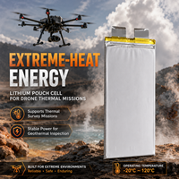Baterai UAV 450Wh 3.7V Semi-solid State 60000mAh untuk Drone VTOL/Sayap Tetap OEM ODM Kapasitas Ekstrem untuk Drone