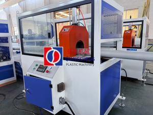 Machine d'extrusion de tuyaux en <span class=keywords><strong>PVC</strong></span> automatique à prix avantageux, 75-160 mm, machine de fabrication - Product Image 6