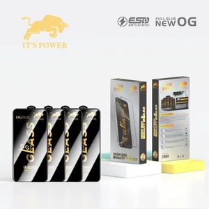 Protection d'écran en verre trempé OG Big Arc ESD à colle intégrale pour <span class=keywords><strong>iPhone</strong></span> 13 14 15 16 Pro Max 17 et pour Samsung - Product Image 2