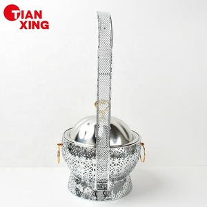 Nuevo diseño, producto de gran oferta, equipo de catering, estufa de Buffet, juego de calentador de alimentos, platos de frotamiento colgantes de plata <span class=keywords><strong>para</strong></span> restaurante - Product Image 4