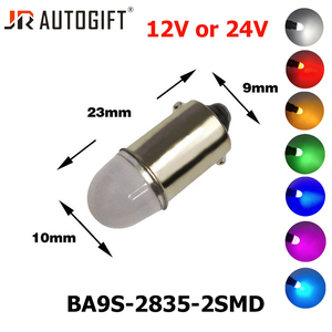 BA9S Signal Lampe Led T4W 2835 2SMD Voiture <span class=keywords><strong>Toit</strong></span> <span class=keywords><strong>Coffre</strong></span> Lumière Miroir Lumière Plaque D'immatriculation Lumière Dégagement Ampoule Blanc Rouge Jaune 12V 24V - Product Image 4