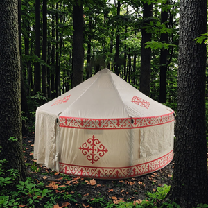 Tentes de camping gonflables imperméables kazahes à double couche pour toutes les saisons, style rétro, pour le trekking et le camping en plein air - Product Image 2
