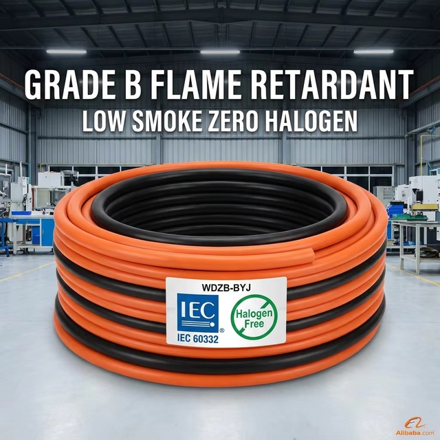 IEC 60332 Grade B Flame Retardant WDZB-BYJ Cable LSZH Building Wire for Qatar Infrastructure Projects