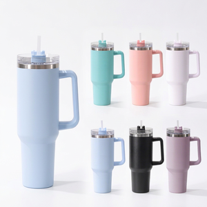 Vaso Térmico Aislado de 40 oz, Taza de Viaje de Doble Pared con Pajita, Gran Capacidad, Portátil, Aislamiento Térmico de 24-36 Horas, a Prueba de Fugas para Bebidas Frías - Product Image 1