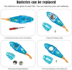 <span class=keywords><strong>Juguete</strong></span> Interactivo Ecológico de <span class=keywords><strong>Pez</strong></span> <span class=keywords><strong>Robot</strong></span> para Perros y Gatos, Activado por Luz LED, <span class=keywords><strong>Pez</strong></span> de Plástico para Baño, Regalo - Product Image 3