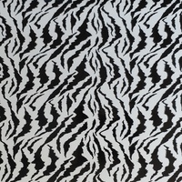 Vinyle thermocollant à motif animalier noir et blanc pour vêtements