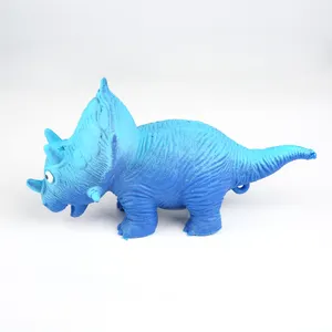 China Factory TPR Anti Stress Squishy Triceratops Verschiedene Arten Dino Toy Großhandel Dinosaurier Spielzeug