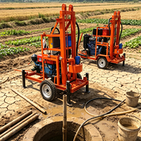 Machine de forage de puits d'eau portable plus puissante pour forages de 100 à 150 mètres, équipement de lavage et de forage pour puits d'eau