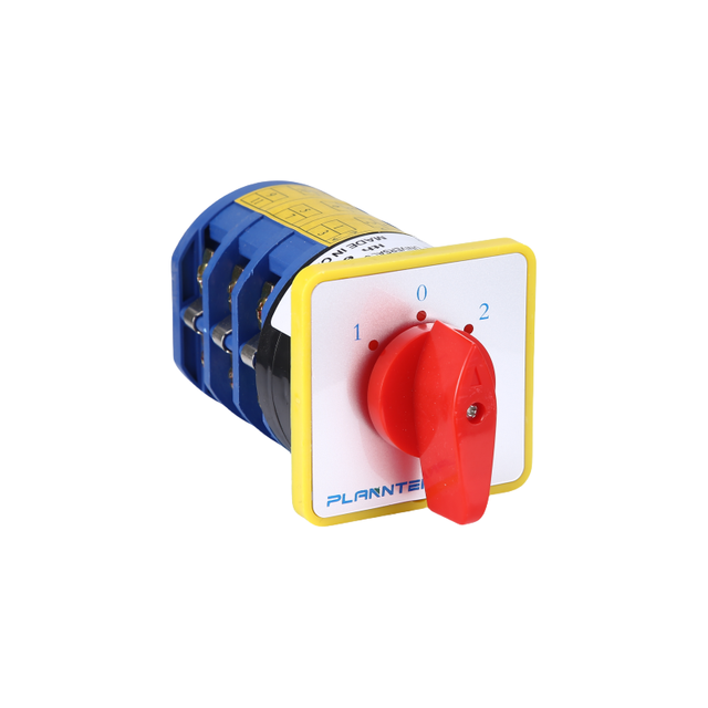 LW5-H12 3P 63A 1-0-2 Breter Rotary Cam IP41 180 Rotation Plastic Metal Change-Over Selector Switches Instruments 690V 100000