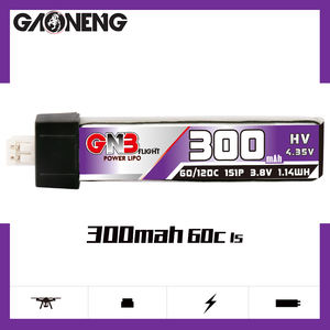 Batterie LiPo GAONENG GNB 1S 300mAh 3.8V avec connecteur Molex en plastique 1.25 HV LiHV 60C 120C Inductrix pour FPV BNF BLADE RC Horizon <span class=keywords><strong>Eflite</strong></span> - Product Image 2