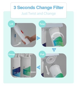 Système de filtration d'eau sous évier manuel EQ1 – 100 GPD, sans électricité, design compact pour l'eau potable domestique - Product Image 5