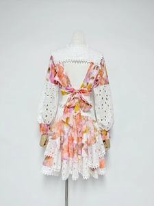 A11068 Ethnique Folklorique Maxi Personnalisé Haute Qualité Ukrainien Brodé Floral Décontracté Abaya Caftan Robe Longueur Genou - Product Image 3