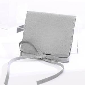 High Quality Envelope Jewelry Pouch Gift Packaging Jewelry Bag with Custom Logo - Product Image 4