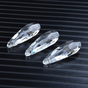 UE DIY pingente acessório lustre contas de vidro suncathcer cristal longo lágrima gota prisma - Product Image 5