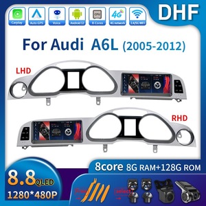 Meihua Audi A6 Q6 2005-2011 8,8 pulgadas navegación <span class=keywords><strong>Original</strong></span> IPS Radio <span class=keywords><strong>Android</strong></span> 12,0 sistema inalámbrico Carplay pantalla grande <span class=keywords><strong>Android</strong></span> Coche - Product Image 2