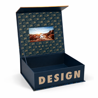 Boîte vidéo promotionnelle pliable en papier avec écran LCD, design personnalisé pour la publicité et l'utilisation professionnelle