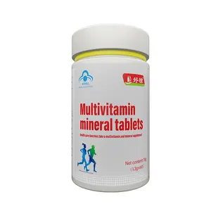 OEM comprimidos vitamínicos e minerais produtos de saúde Contém Vitaminas C, B2, 60 cápsulas