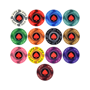 Nhà máy tùy chỉnh 10G Chip gốm ept Poker 39mm chất lượng sòng bạc cao bất kỳ thiết kế có thể tùy chỉnh cho Trò chơi cờ Bạc - Product Image 2