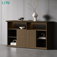 Ensemble de table de conférence extensible moderne LIYU avec chaises, design en panneaux de bois pour usage commercial dans les bureaux et les hôtels