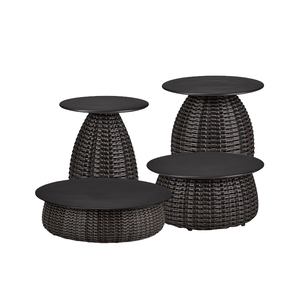 Bộ Đan Lát Đan Ngoài Trời Phong Cách Morden Mây Bàn Cà Phê Ban Công Du Thuyền Portico - Product Image 3