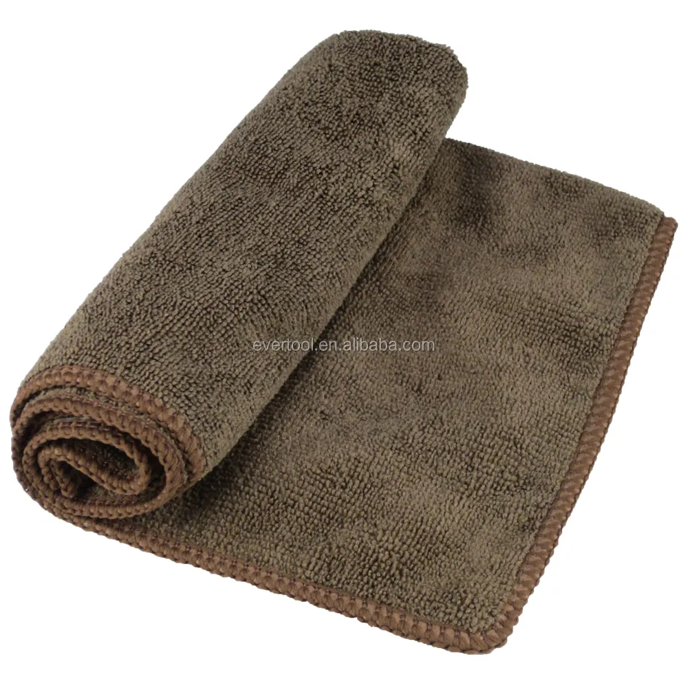 300Gsm Microvezel Schoonmaak Handdoek Auto Wassen Doek 40X40Cm Bruine Microfiber Doek Voor Auto