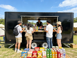 Nouvelle remorque de camion-restaurant à double étage en fibre de verre ACB avec équipement pour snacks et frites – Économique et disponible à la vente - Product Image 2