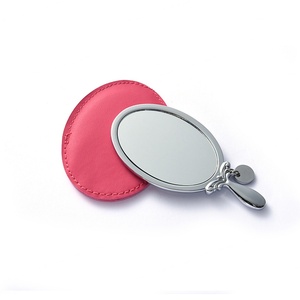 Oval Shape Portable Vanity Vintage Hand Pocket Mirror Custom Mini Purse Mirror Hand Held - Product Image 1