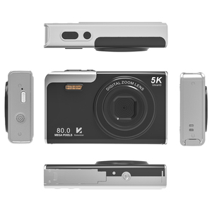Nouvelle caméra portable tendance pour vlog, design fin, vidéo 5K, 80MP, écran 2,8'', appareil photo numérique compact pour la photographie étudiante - Product Image 2