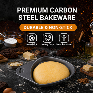 Plaque de cuisson profonde en acier au carbone irrégulier, écologique et non toxique, avec finition mate lisse, pour cuisine domestique (vente en gros) - Product Image 3