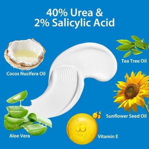 Crema per la cura del piede per i tacchi screpolati esfoliante Anti Crack Peeling pelle morta per la riparazione del piede sbiancante Urea crema per i piedi - Product Image 4