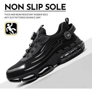 Chaussures de sécurité pour hommes, adaptées aux travaux de construction, chaussures de sport de loisirs, anti-perforation et anti-écrasement, chaussures à embout en acier - Product Image 3