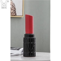 Vase à fleurs en céramique émaillée, nouveau style, avec moule à rouge à lèvres, vase de table à fleurs décoratif pour la maison et l'hôtel