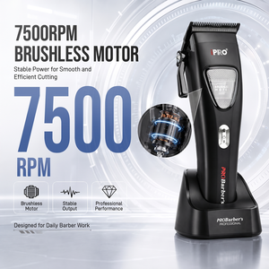 Cortadora de Cabello IPRO Profesional con Motor BLDC de Rotor Externo sin Escobillas de 9800 RPM, Kit de Recortadoras para Barbería - Product Image 2