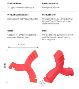 Verschiedene Geschmacks richtungen Y-förmige neue kiefer ortho pä dische Dental Aligner Chewies für unsichtbare Zahnspangen - Product Image 5