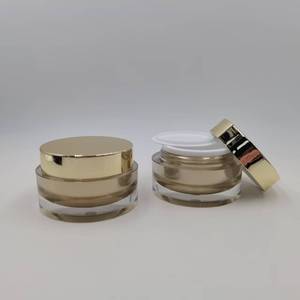 Pot vide en plastique ABS/AS pour crème visage 50g avec bouchon à vis, idéal pour cosmétiques et soins de la peau, impression sérigraphique dorée – Vente chaude - Product Image 6