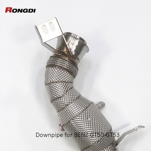 Exhaust Downpipe for Mercedes-Benz AMG GT43 GT50 GT53 E53 GLE53 CLS53 GLS53 S450 S500 M256 3.0T Exhaust Downpipe - Product Image 2