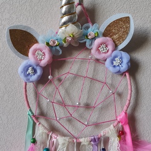 Attrape-rêve <span class=keywords><strong>licorne</strong></span> de <span class=keywords><strong>licorne</strong></span> de 20x20cm, tapisserie, décoration de mariage, suspension murale, grand macramé, pour <span class=keywords><strong>chambre</strong></span> - Product Image 3