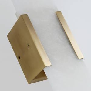 Applique murale en cuivre et albâtre, style post-moderne, pour salon, mur de fond TV, chambre à coucher, éclairage de chevet, design créatif, luxe léger, escalier, porche - Product Image 3