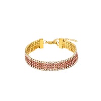 Bracelet tennis de luxe multi-rangs en acier inoxydable 316L, plaqué or 18 carats PVD, avec strass empilables, unisexe, bijoux d'anniversaire
