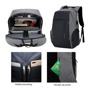 Factory Outlet Custom LOGO Bagpack Multifunction Leisure <b>Backpack</b> for Student 15.6 Inch Waterproof Laptop <b>Backpack</b> with USB - Product Image 3