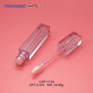 Tube de brillant à lèvres en cristal, écologique, carré, transparent, tubes de brillant à lèvres de 5 ml, brillant à lèvres, 100 tubes vides, uniques - Product Image 3