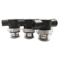 Filter Air Masuk Mesin Pencuci Lantai, Saringan Air Stainless Steel Tipe T, Penyaring Air Inline untuk Saluran Masuk Air Mesin Pencuci Lantai