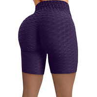 Short de course d'exercice de cyclisme à taille haute pour femme