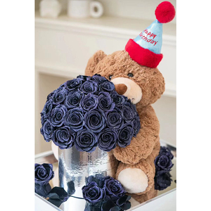 Urso de pelucia osos de peluche osos de peluches gigantes ours en peluche grand ours en peluche rose préservée - Product Image 2