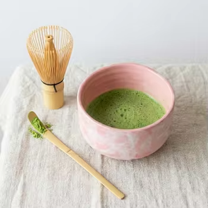 Accessoires de thé de luxe de marque, bol à matcha en poterie avec glaçure blanche laiteuse faite à la main - Product Image 3