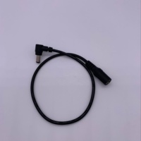 1M negro 2C * 20AWG Dc Cable de extensión DC5.5 * 2,1mm