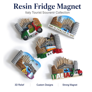 Imanes de Resina 3D en Relieve de Italia para Refrigerador, Imanes Turísticos de Milán, Roma, <span class=keywords><strong>Pisa</strong></span> - Product Image 6