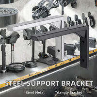 Support triangulaire en acier inoxydable standard, robuste, avec logo personnalisé, vente en gros directe usine, quincaillerie de meubles mécanique