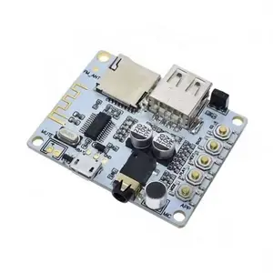 Placa receptora de audio con ranura para tarjeta USB TF, reproducción de decodificación, salida de preamplificador, módulo de música estéreo inalámbrico de 5V 2,1